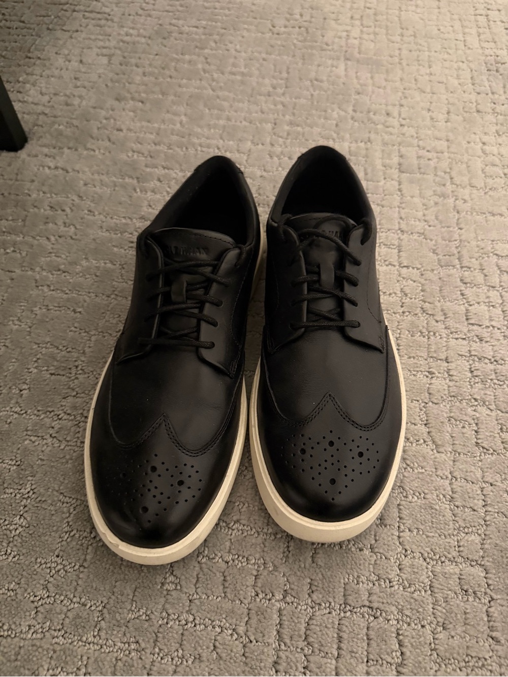 Cole haan black leather sneakers oxford